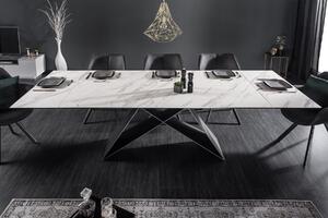 Jedálenský stôl ZEUS 180-260 cm - bielosivá