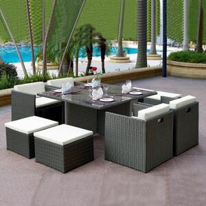 Luxusný 21-dielny set záhradného ratanového nábytku CAVALLINO