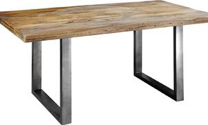IRON Jedálenský stôl 160x90 cm, mango, prírodná