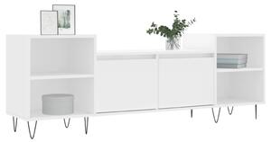 TV skrinka biela 160x35x55 cm spracované drevo
