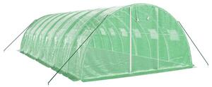 Fóliovník s oceľovým rámom zelený 32 m² 8x4x2 m