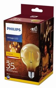 Philips Vintage classic LED 4W/35W 400lm G93 E27 2500K GOLD NDSRT4