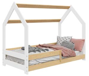 Detská posteľ DOMČEK D5 80x160cm masív biela