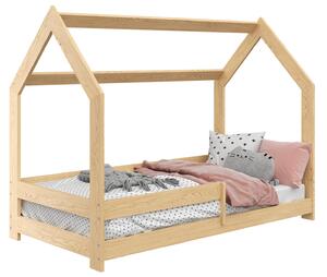 Detská posteľ DOMČEK D5 80x160cm masív borovica