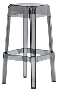 PEDRALI - Vysoká barová stolička RUBIK 580 DS - transparentná dymová
