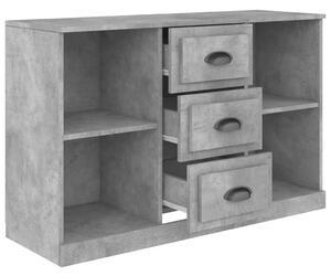Komoda betónovo sivá 104,5x35,5x67,5 cm kompozitné drevo