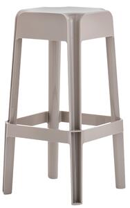 PEDRALI - Vysoká barová stolička RUBIK 580 DS - svetlohnedá