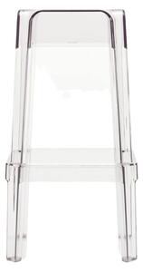 PEDRALI - Vysoká barová stolička RUBIK 580 DS - transparentná