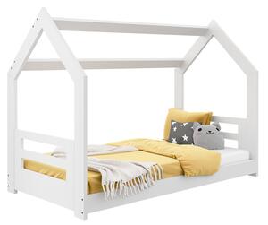 Detská posteľ DOMČEK D2B 80x160cm masív biela