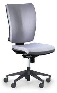 Kancelárska stolička LEON PLUS, čierna, bez podpierok rúk