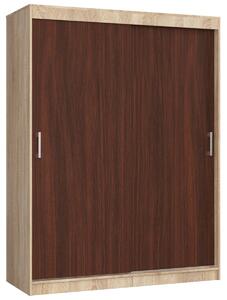 Ak furniture Šatní skříň CLP Mono 150 cm dub sonoma/wenge