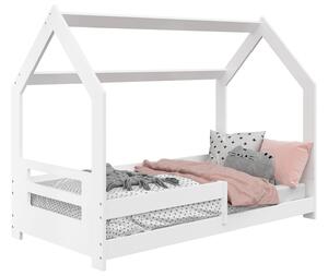 Detská posteľ DOMČEK D5B 80x160cm masív biela