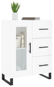 Komoda lesklá biela 69,5x34x90 cm spracované drevo