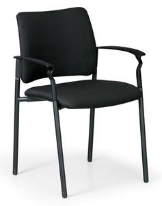 Konferenčná stolička ROCKET s podpierkami rúk, sivá