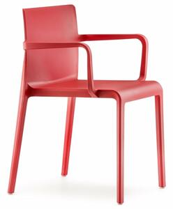 PEDRALI - Stolička VOLT 675 DS s podrúčkami - červená