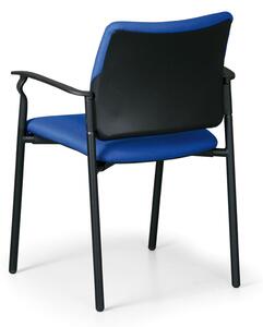 Konferenčná stolička ROCKET s podpierkami rúk, čierna
