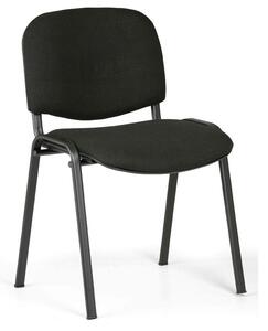 Konferenčná stolička VIVA, čierne nohy, sivá