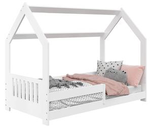 Detská posteľ DOMČEK D5E 80x160cm masív biela