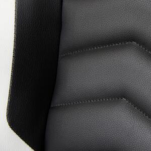 HERNÁ STOLIČKA, kožený vzhľad, čierna, biela Livetastic - Kancelárske stoličky, Online Only