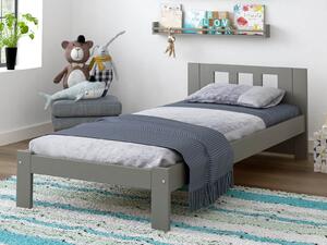 Postel 90x200cm DMD4 šedá s roštem