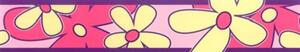 Samolepiaca bordúra, rozmer 5 m x 6,9 cm, kvety, IMPOL TRADE 69041