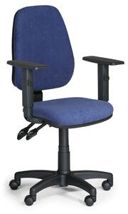 Kancelárska stolička ALEX s podpierkami rúk, modrá