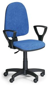 Kancelárska stolička TORINO s podpierkami rúk, permanentný kontakt, sivá