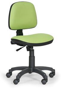 EUROSEAT Pracovná stolička MILANO bez podpierok rúk - permanetný kontakt, zelená