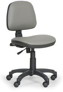 EUROSEAT Pracovná stolička MILANO bez podpierok rúk - permanetný kontakt, sivá