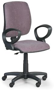 EUROSEAT Kancelárska stolička TORINO II s podpierkami rúk, sivá