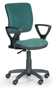 Kancelárska stolička MILANO II s podpierkami rúk, zelená