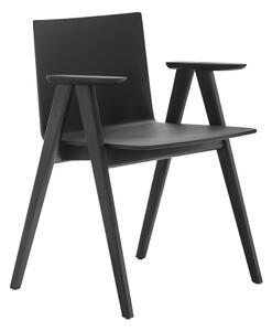 PEDRALI - Stolička s podrúčkami OSAKA 2815 DS - čierna