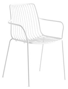 PEDRALI - Stolička s vysokým operadlom a podrúčkami NOLITA 3656 DS - biela