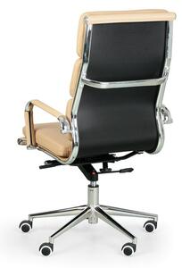 Kožená Kancelárska stolička KIT CLASSIC, čierna