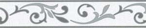 Samolepiace bordúry D 58-012-5, rozmer 5 m x 5,8 cm, ornamenty sivé, IMPOL TRADE