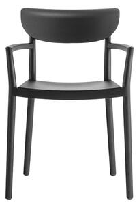 PEDRALI - Stolička s podrúčkami TIVOLI 2805 DS - čierna