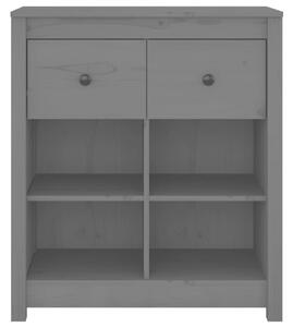 Komoda sivá 70x35x80 cm borovicový masív