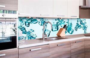 Samolepiace tapety za kuchynskú linku, rozmer 260 cm x 60 cm, kocky ľadu, DIMEX KI-260-002
