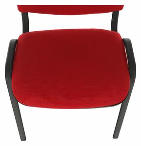 Kancelárska stolička, červená, ISO NEW C-16