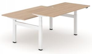 NARBUTAS - Elektricky nastaviteľný dvojmiestny stôl MOTION 160x168 - 3 segmentová podnož