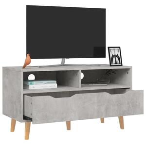 TV skrinka, betónovo sivá 90x40x48,5 cm, kompozitné drevo