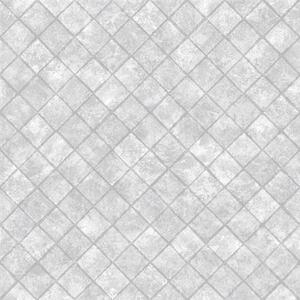 Vliesové tapety na stenu Hexagone L44909, rozmer 10,05 m x 0,53 m, štvorce sivé s lesklým efektom, Ugépa