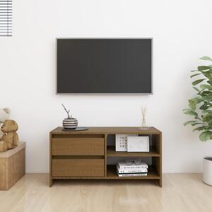 TV skrinka medovo-hnedá 80x31x39 cm borovicový masív