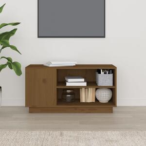 TV skrinka medovo-hnedá 80x35x40,5 cm masívna borovica