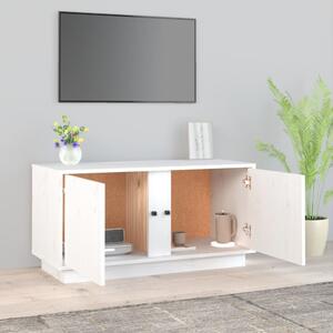 TV skrinka biela 80x35x40,5 cm masívna borovica