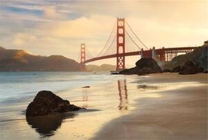 Vliesové fototapety, rozmer 368 cm x 248 cm, most Golden Gate, Komar XXL4-054