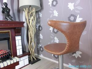 (712) DOLPHIN - Luxusná barová kožená stolička