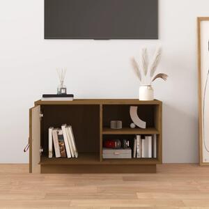 TV skrinka medovo-hnedá 70x34x40 cm borovicový masív