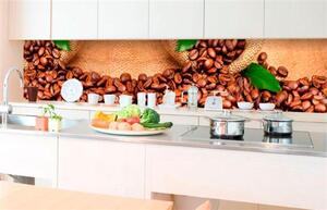 Samolepiace tapety za kuchynskú linku, rozmer 350 cm x 60 cm, kávové zrnká, DIMEX KI-350-006