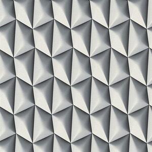 Vliesové tapety, 3D vzor sivý, Harmony in Motion by Mac Stopa 327082, A.S. Création, rozmer 10,05 m x 0,53 m
